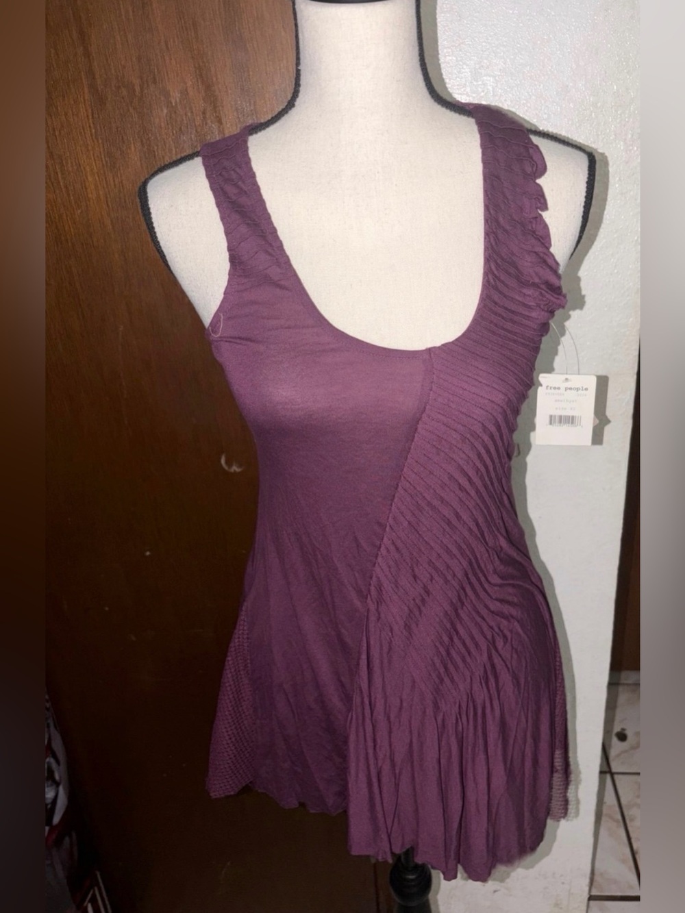 New FP Movement by Free People Asymmetrical Dress in Dark Purple